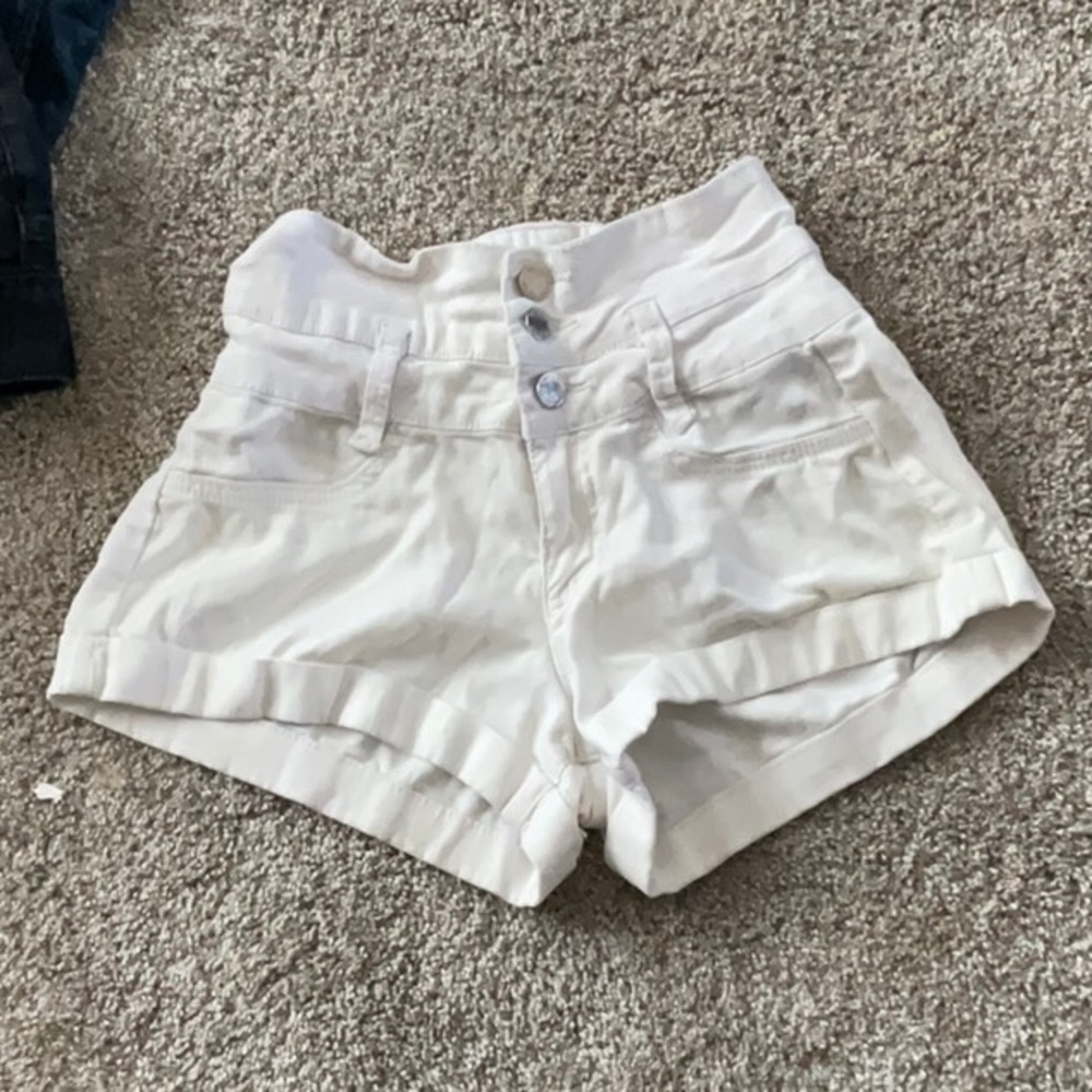 Hyperstretch YMI, Size 0, White shorts.